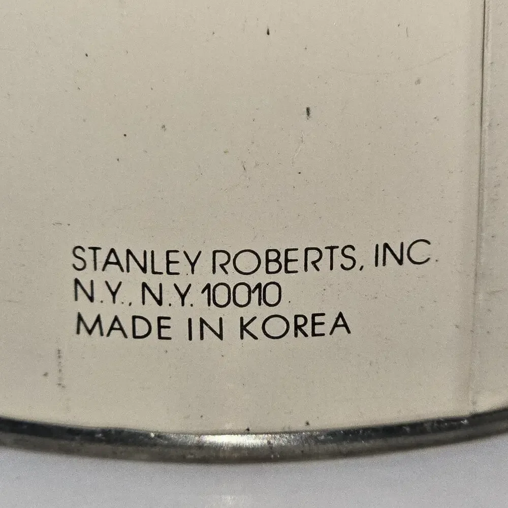 Vintage Stanley Roberts Spectrum Flatware Canister – Mid Century Modern Striped